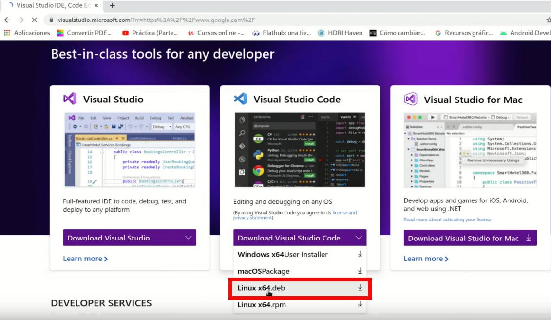 visual studio code linux on windows