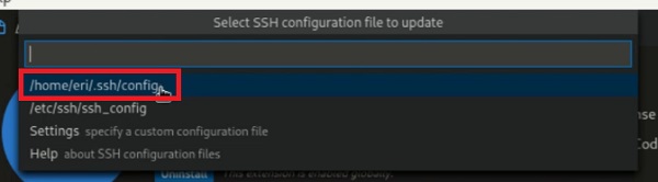 visual studio code ssh public key